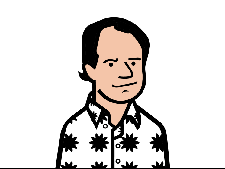 Andrew Mueller illustrated headshot